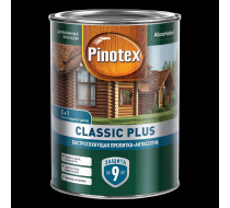 Быстросохнущая пропитка-антисептик 3 в 1 Pinotex Classic Plus для древесины ель натуральная (0,9л)